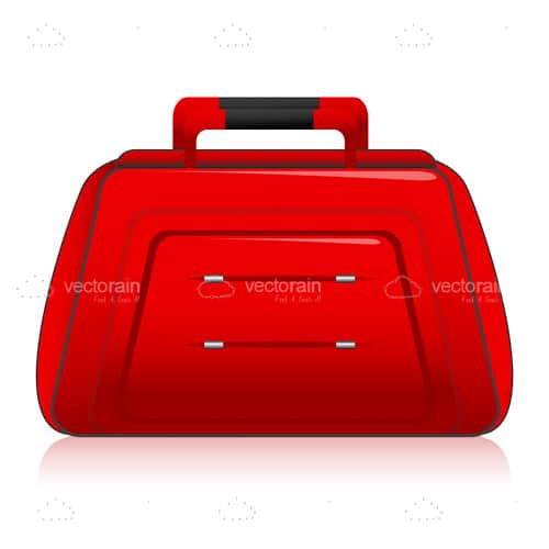 Modern Red Travel Bag